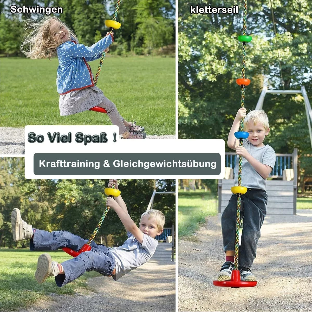 Celawork Ninja-Twister Swing Spins Set, Slackline Attachment, 360¡ã Handle Twists, Spins, and Flips for Ultimate Ninja Adventure, Toys for Playground Backyard