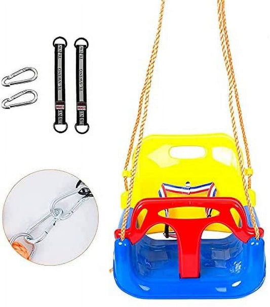 Swing 3 in 1 Seat Hanging Swing Set for Playground Swing Set Full Bucket