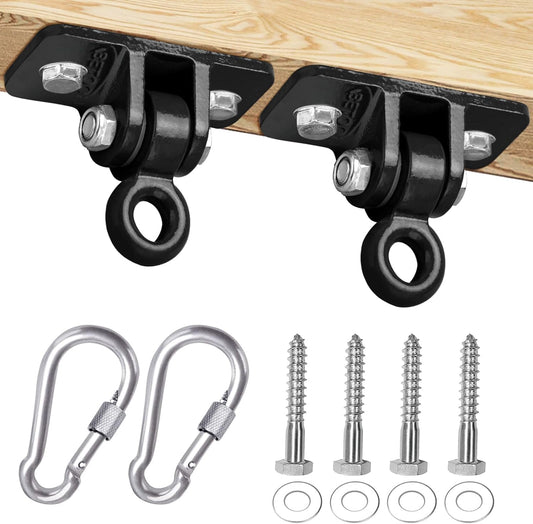 Celawork Heavy Duty Swing Hangers for Wooden Sets, Black