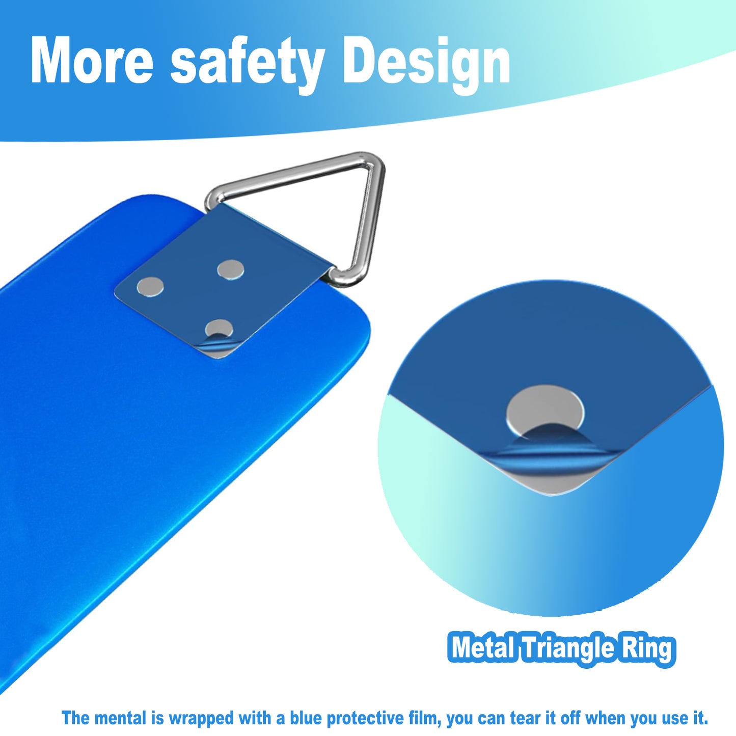 Celawork Heavy Duty Swing Seat, Outdoor Child Board U-Swing, for Children and Adults, Blue