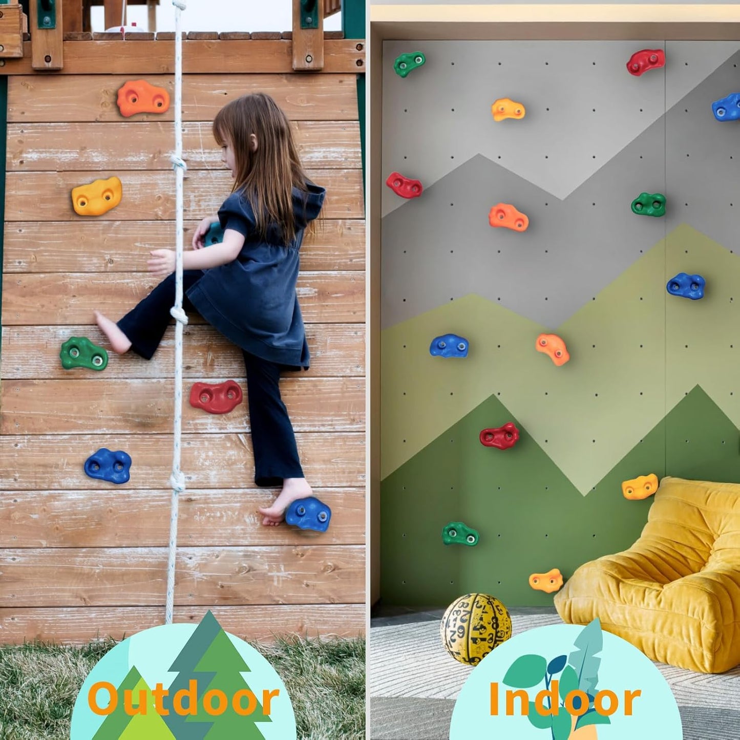 Celawork 12 Pcs Tree Climbing Rocks